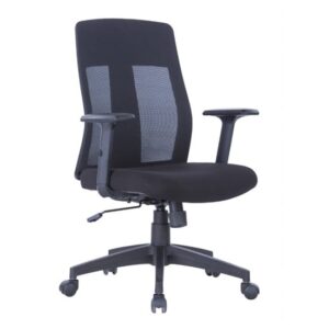 Lugano Mesh Fabric Home And Office Chair In Black