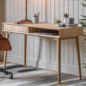 Melino Wooden Laptop Desk With 1 Drawer In Mat Lacquer