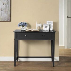Franklyn Wooden Laptop Desk With 2 Drawers In Black