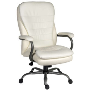 Godley Leather Home And Office Chair In White
